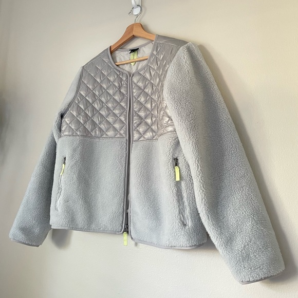 Patagonia Gray Recycled Sherpa Hybrid Jacket - Picture 1 of 10